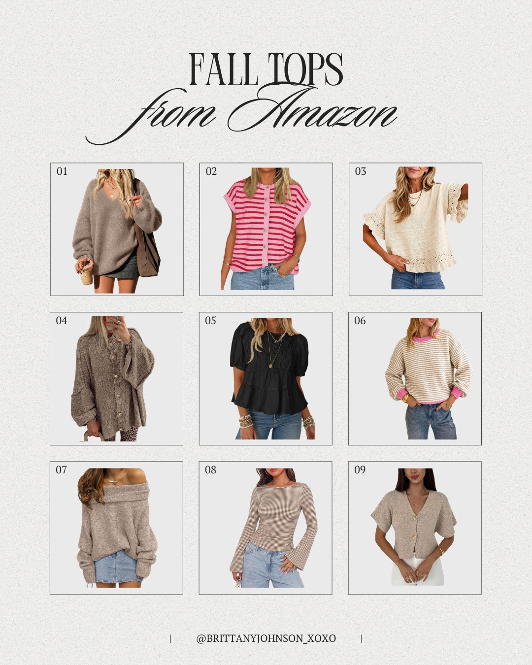 Amazon fall tops are so good right now 🍂🤎 So many cute sweaters and tops to wear now and into cooler weather! 

 #LTKootd #LTKSeasonal #LTKSaleAlert