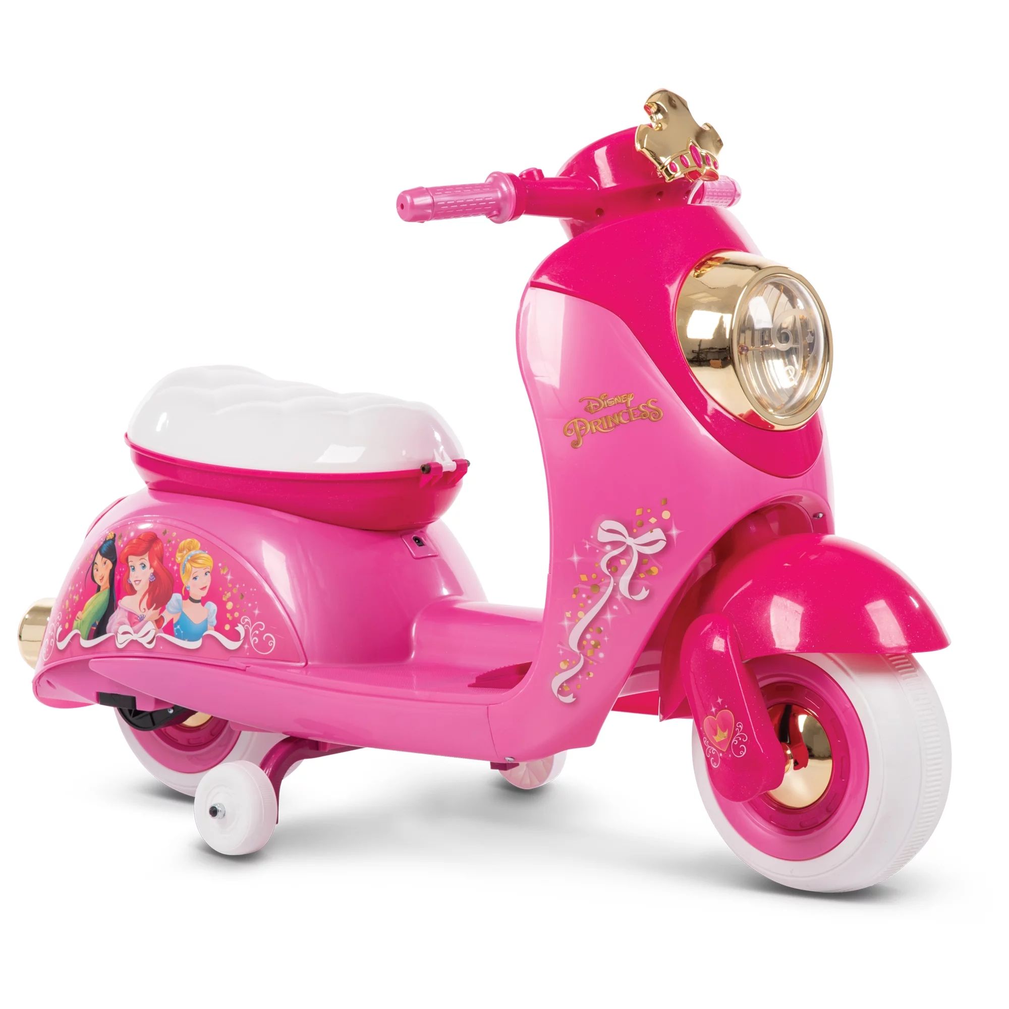 Disney Princess 6 Volt Euro Scooter Ride-on Battery-Powered Toy, Pink by Huffy | Walmart (US)