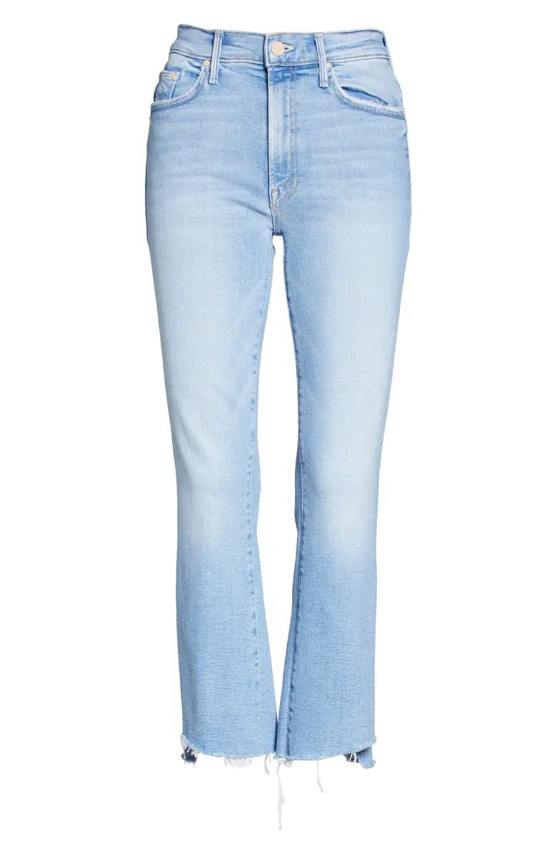 The Insider High Waist Step Frayed Hem Crop Jeans | Nordstrom