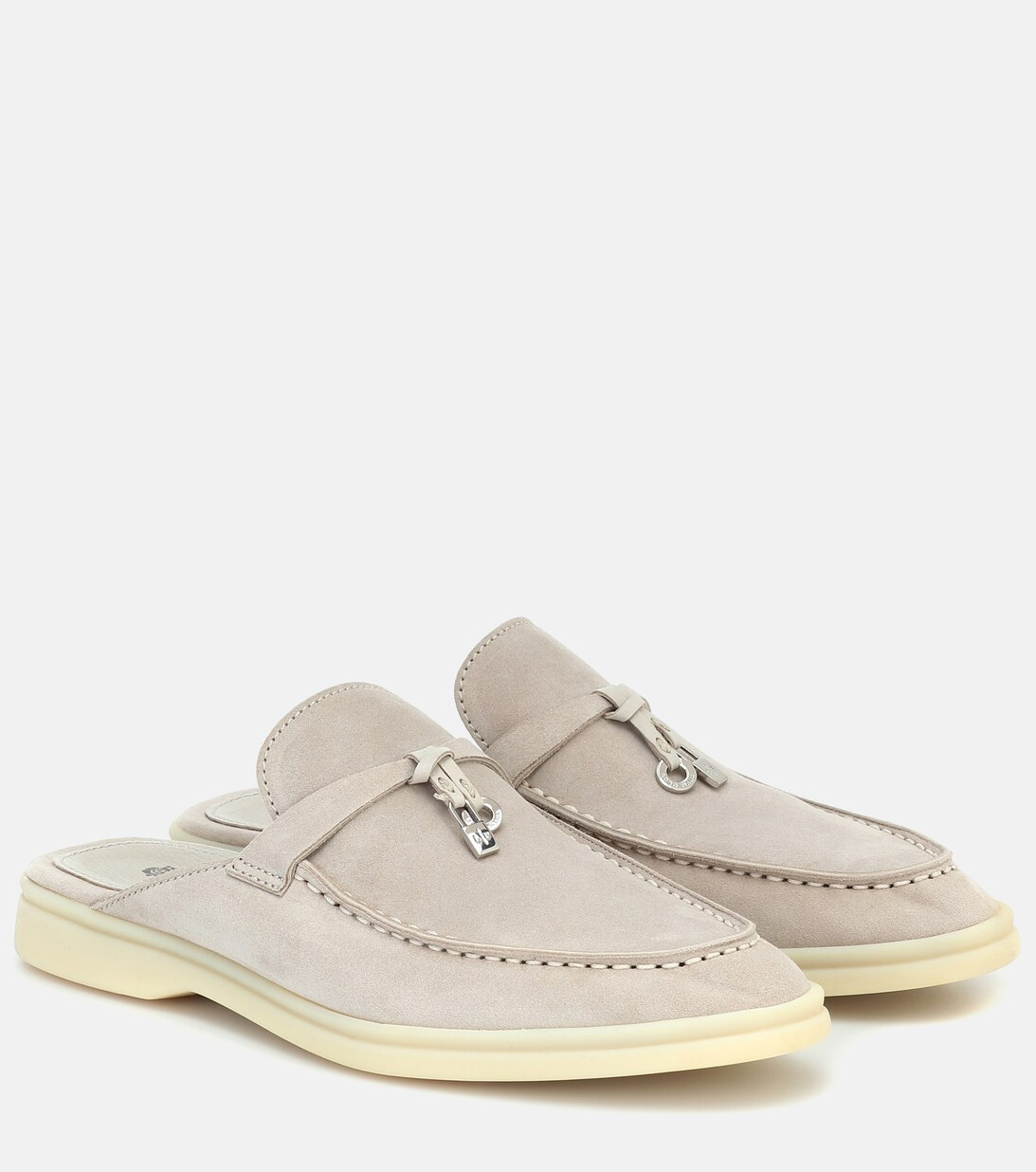 Babouche Charms Walk suede slippers | Mytheresa (UK)