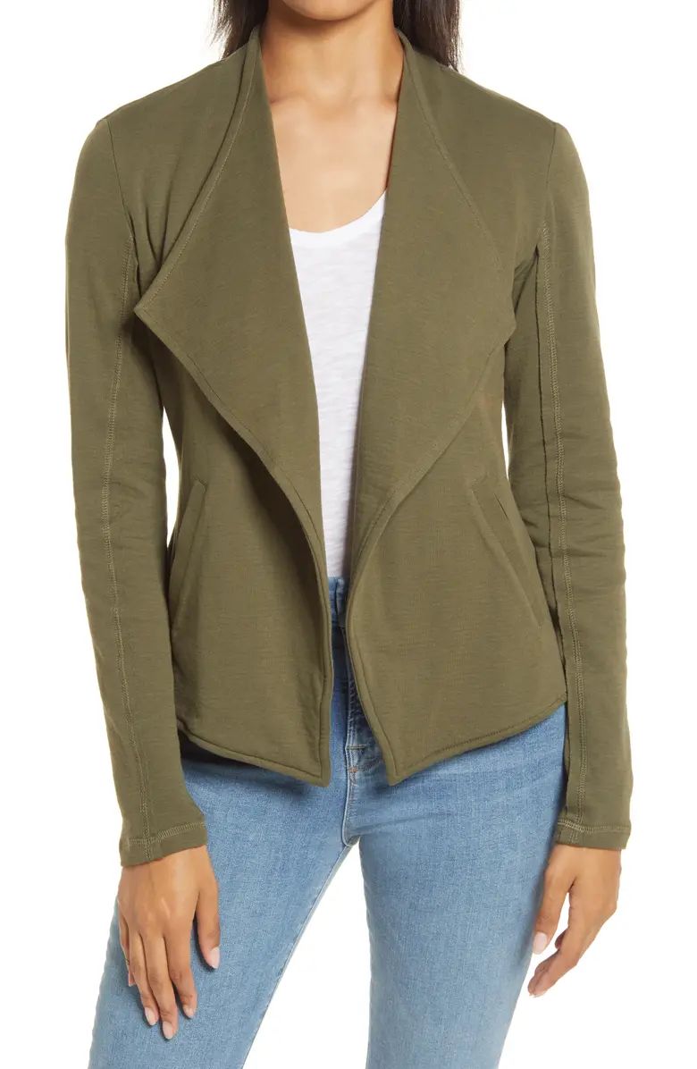 Drape Collar Knit Blazer | Nordstrom