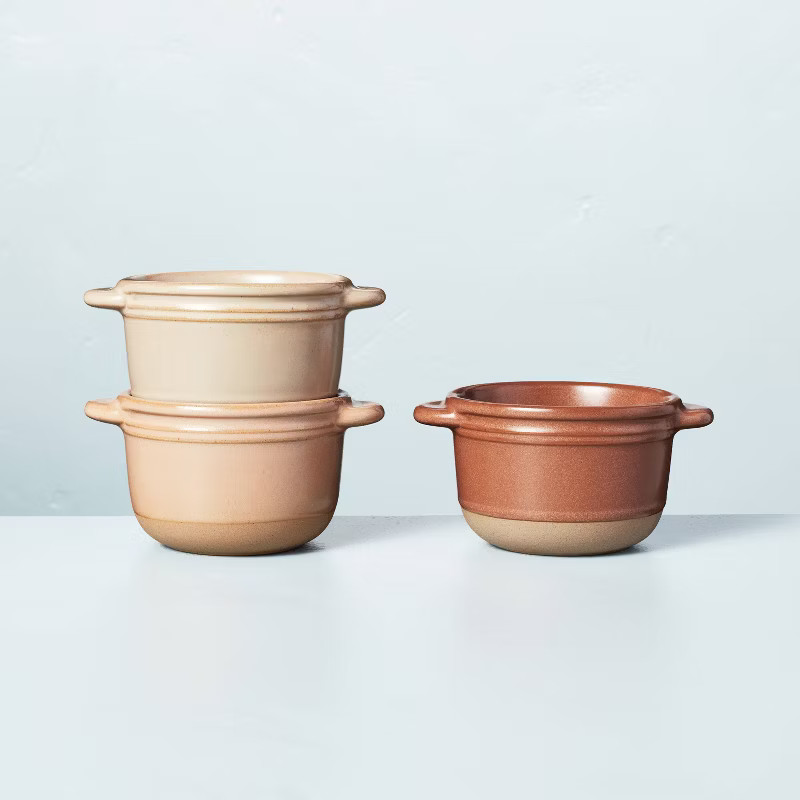 3pk Neutral Stoneware Ramekin Set - Hearth & Hand™ with Magnolia | Target