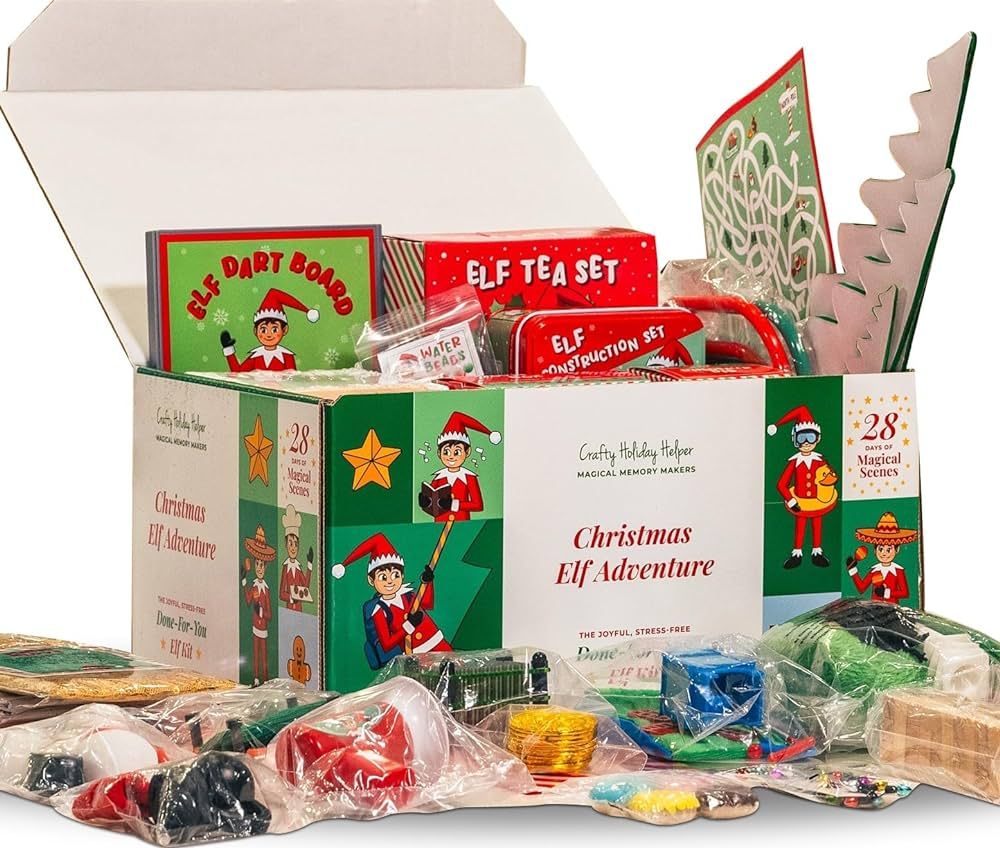 Crafty Holiday Helper Christmas Elf Adventure – 28-day Christmas Elf Kit, Christmas Countdown G... | Amazon (US)