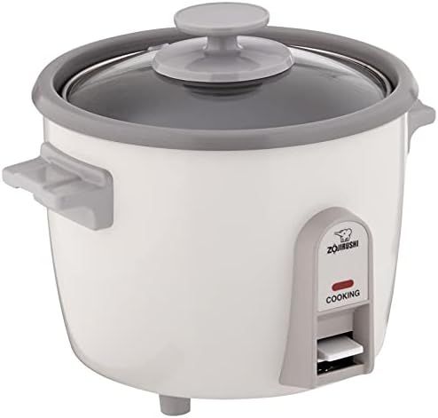 Zojirushi NHS-06 3-Cup (Uncooked) Rice Cooker, White (-WB) | Amazon (US)