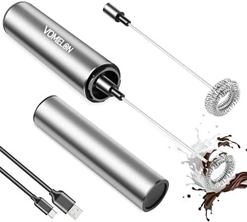 Rechargeable Milk Frother Battery Operated,2-Speed Portable Travel Frother,Electric Milk Foamer C... | Amazon (US)