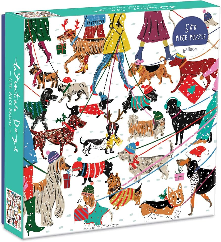 Galison Winter Dogs 500 Piece Puzzle | Amazon (US)