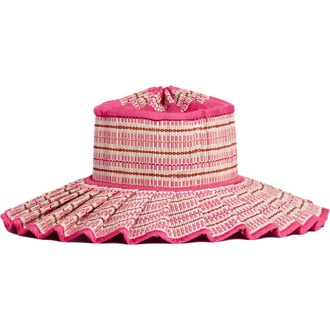 Lorna Murray | Women's Capri Maxi Hat, Shangri La (Pink, Size Medium) | Maisonette | Maisonette