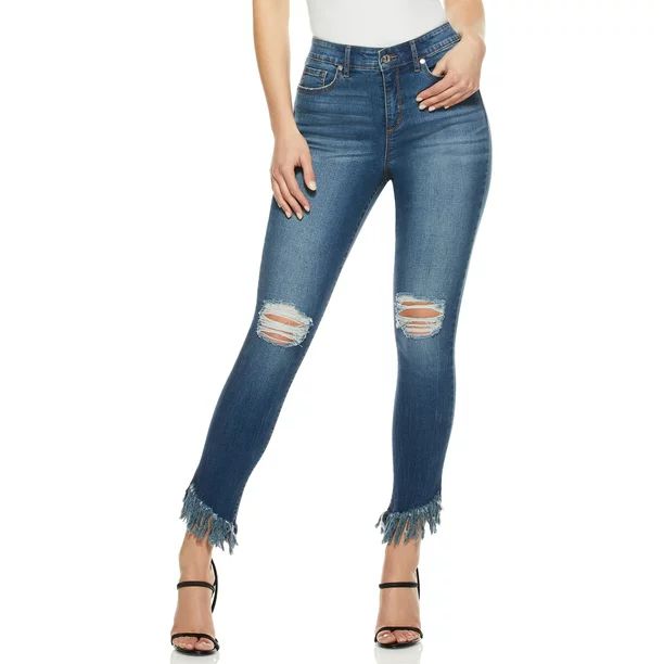 Sofia Jeans by Sofia Vergara Women’s High-Rise Curvy Cha Cha Ankle Jeans | Walmart (US)