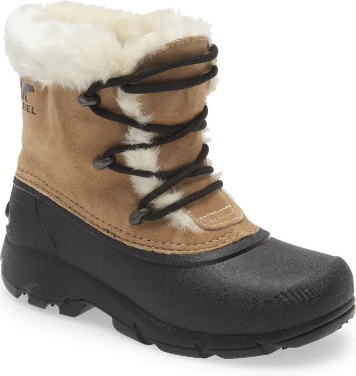 SOREL Snow Angel Faux Fur Detail Waterproof Boot | Nordstrom | Nordstrom