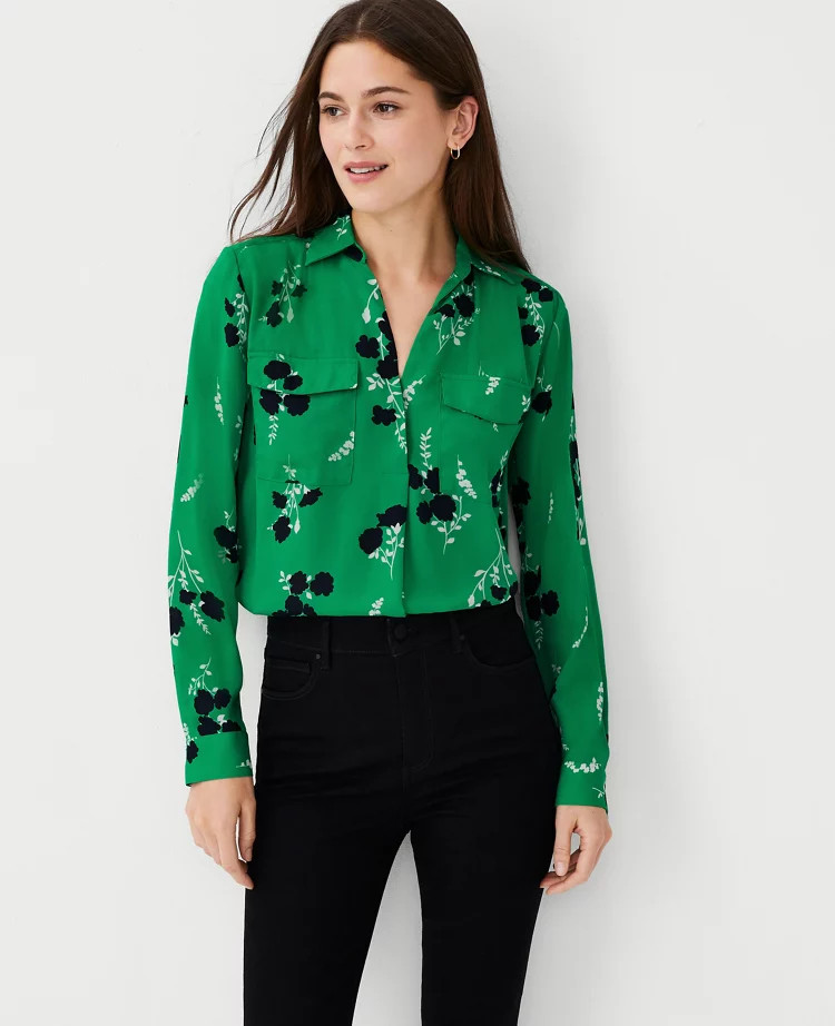Floral Camp Shirt | Ann Taylor (US)