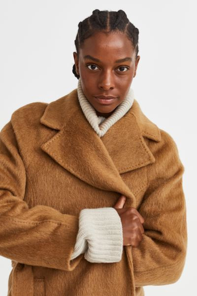 Wool-blend Coat - Light brown - Ladies | H&M US | H&M (US + CA)
