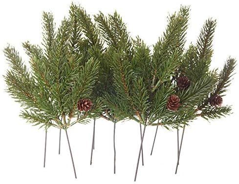 Factory Direct Craft Package of 12 Artificial Pine Accent Picks for Christmas Flower Arrangements... | Amazon (US)