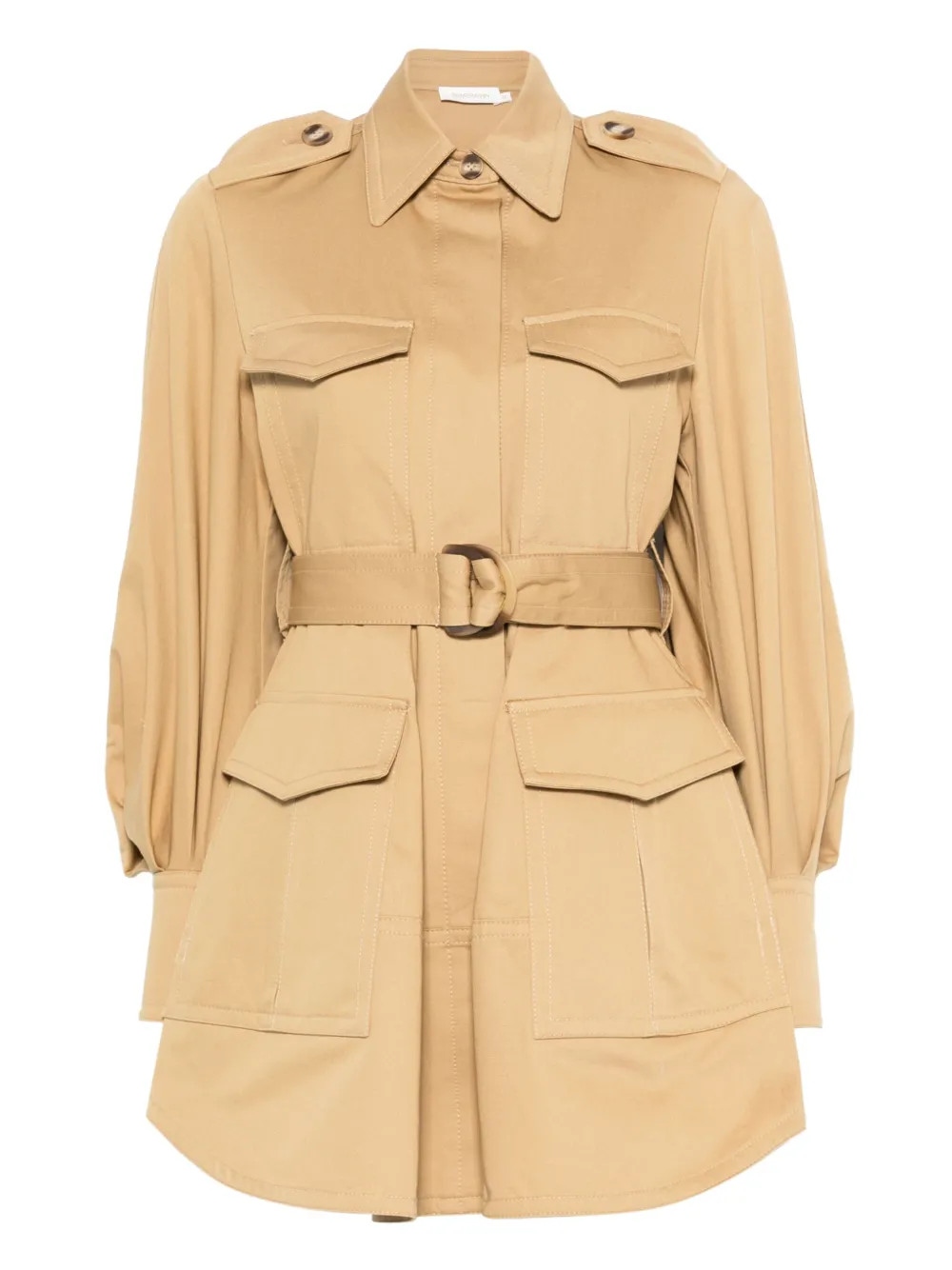 ZIMMERMANN  Illuminate Cargo Mini Dress | Neutrals | FARFETCH | Farfetch Global