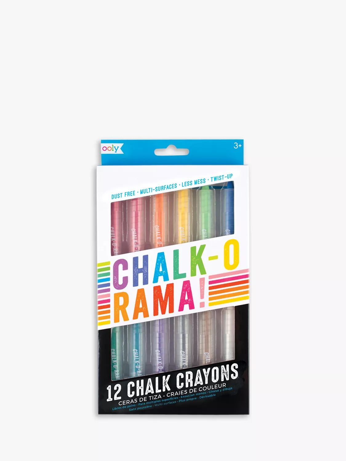 OOLY Chalk-O-Rama Chalk Crayons, Pack of 12 | John Lewis (UK)