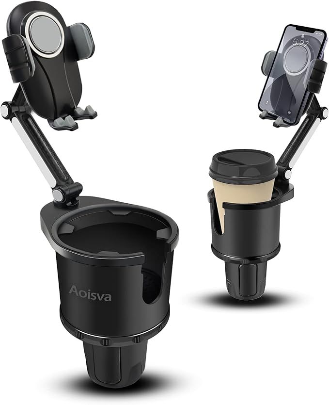 Aoisva Car Cup Holder Phone Mount Adjustable Base with 360° Rotation Universal Multifunctional C... | Amazon (US)