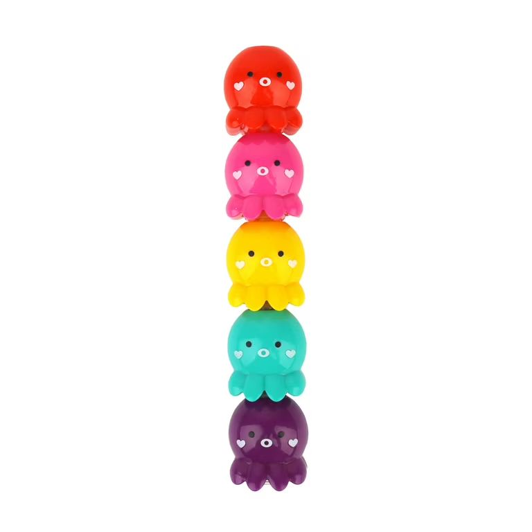 Valentine's Day Multicolor Octopus Stackable Plastic Highlighter Party Favors, 1 oz, by Way To Ce... | Walmart (US)