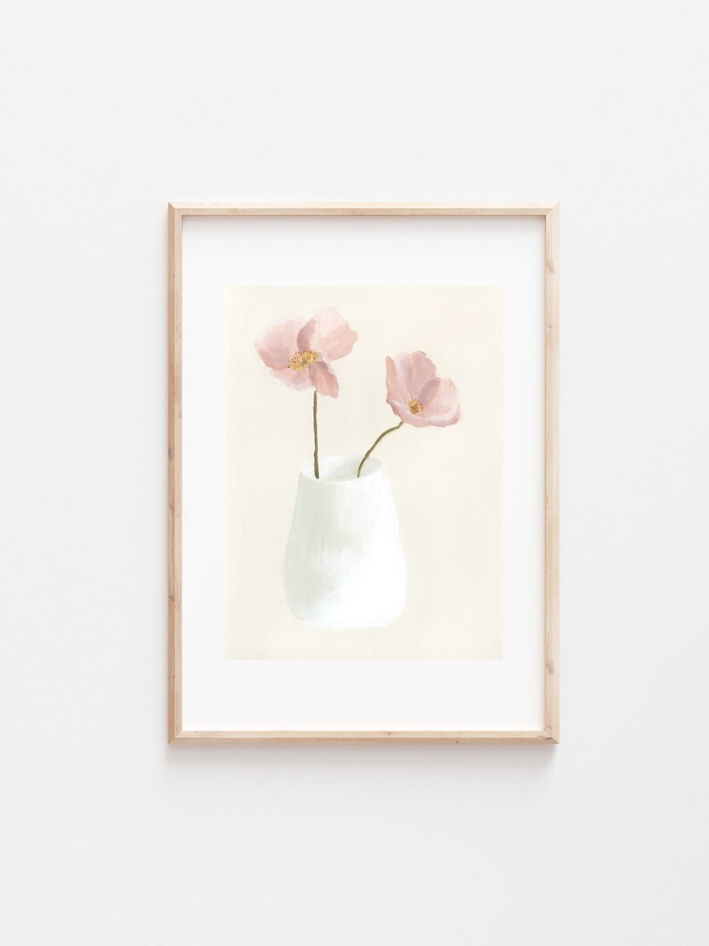 Floral Print Floral Painting Floral Artwork Poppy Painting | Etsy | Etsy (US)