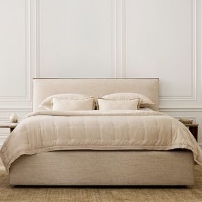 Schaefer Wood Trim Low Profile Bed | West Elm (US)