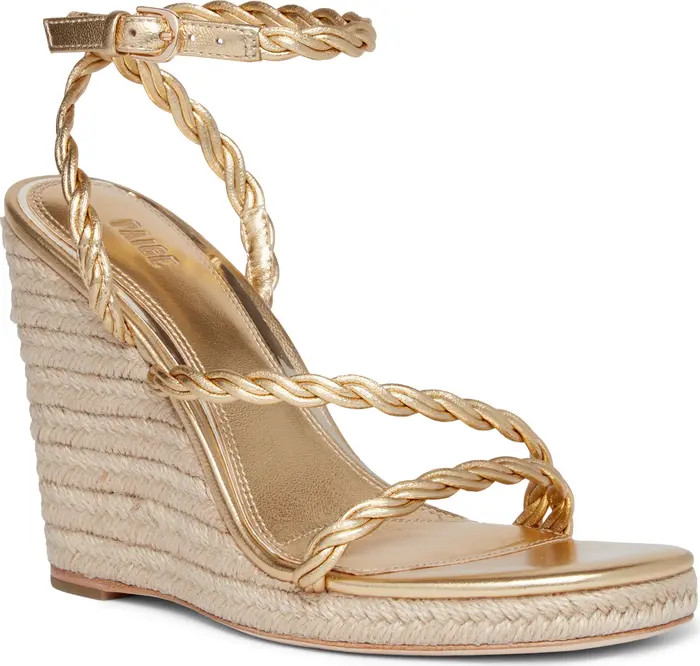 PAIGE Kelsey Ankle Strap Espadrille Platform Wedge Sandal (Women) | Nordstrom | Nordstrom