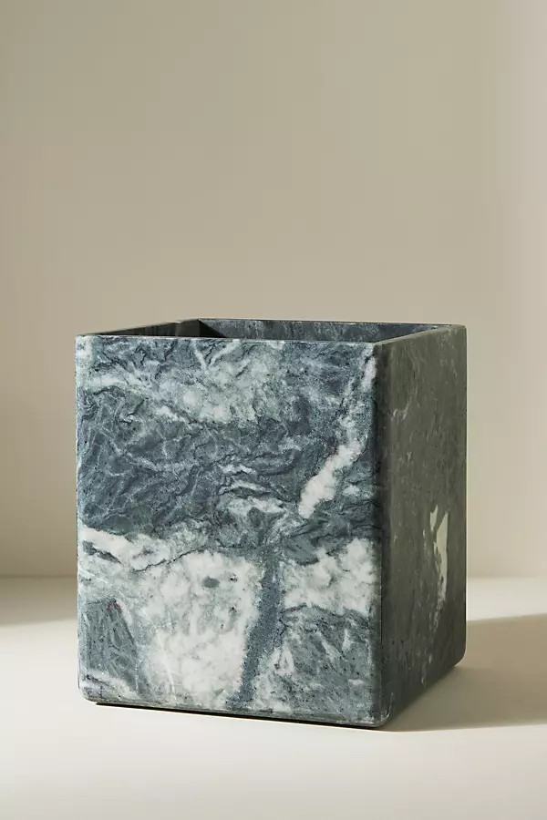 Esmeralda Marble Trash Can | Anthropologie (US)