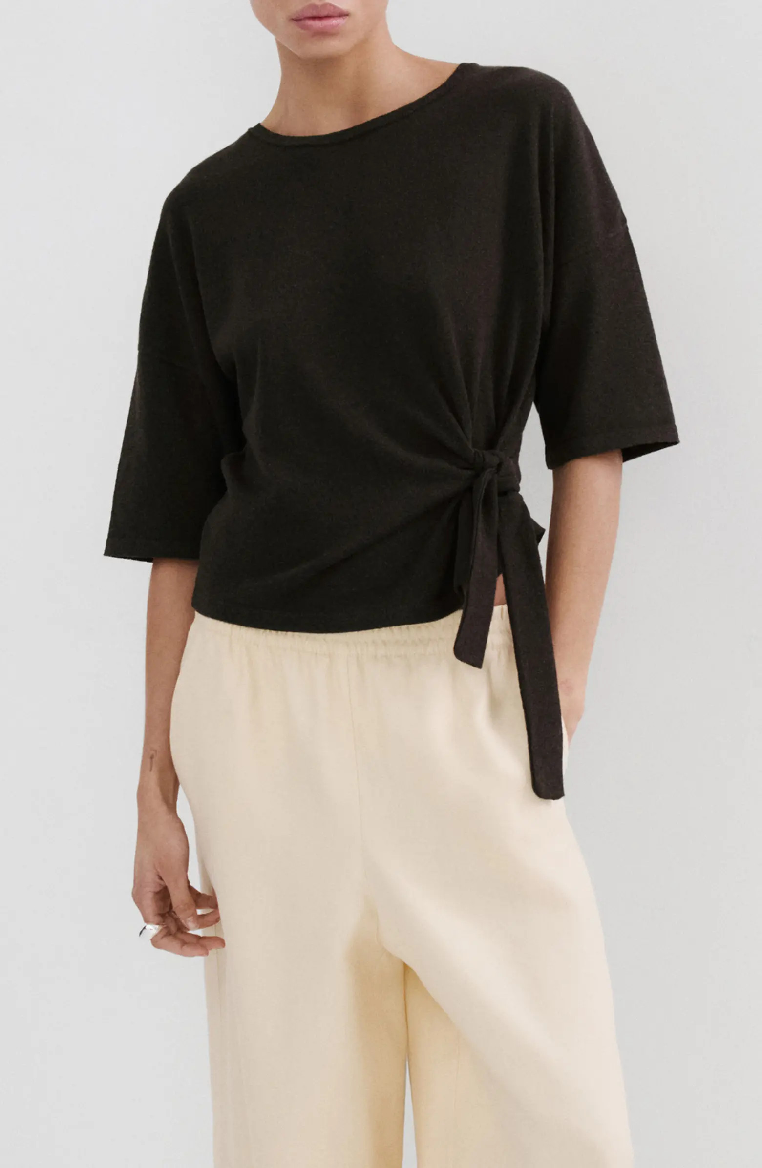 Bow Short Sleeve Sweater | Nordstrom