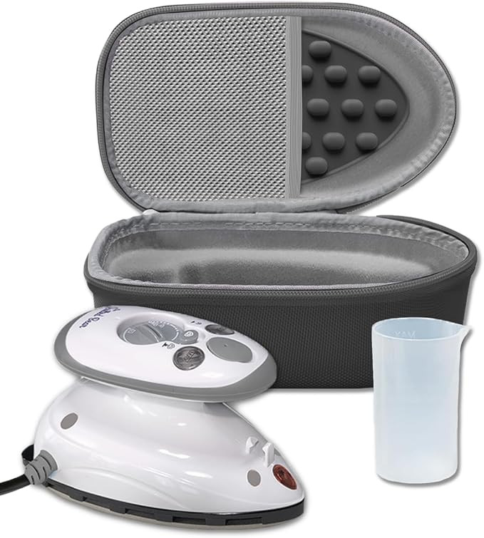 The Quilted Bear Premium Mini Steam Iron - Lightweight Mini Travel Iron for Effortless Quilting &... | Amazon (US)