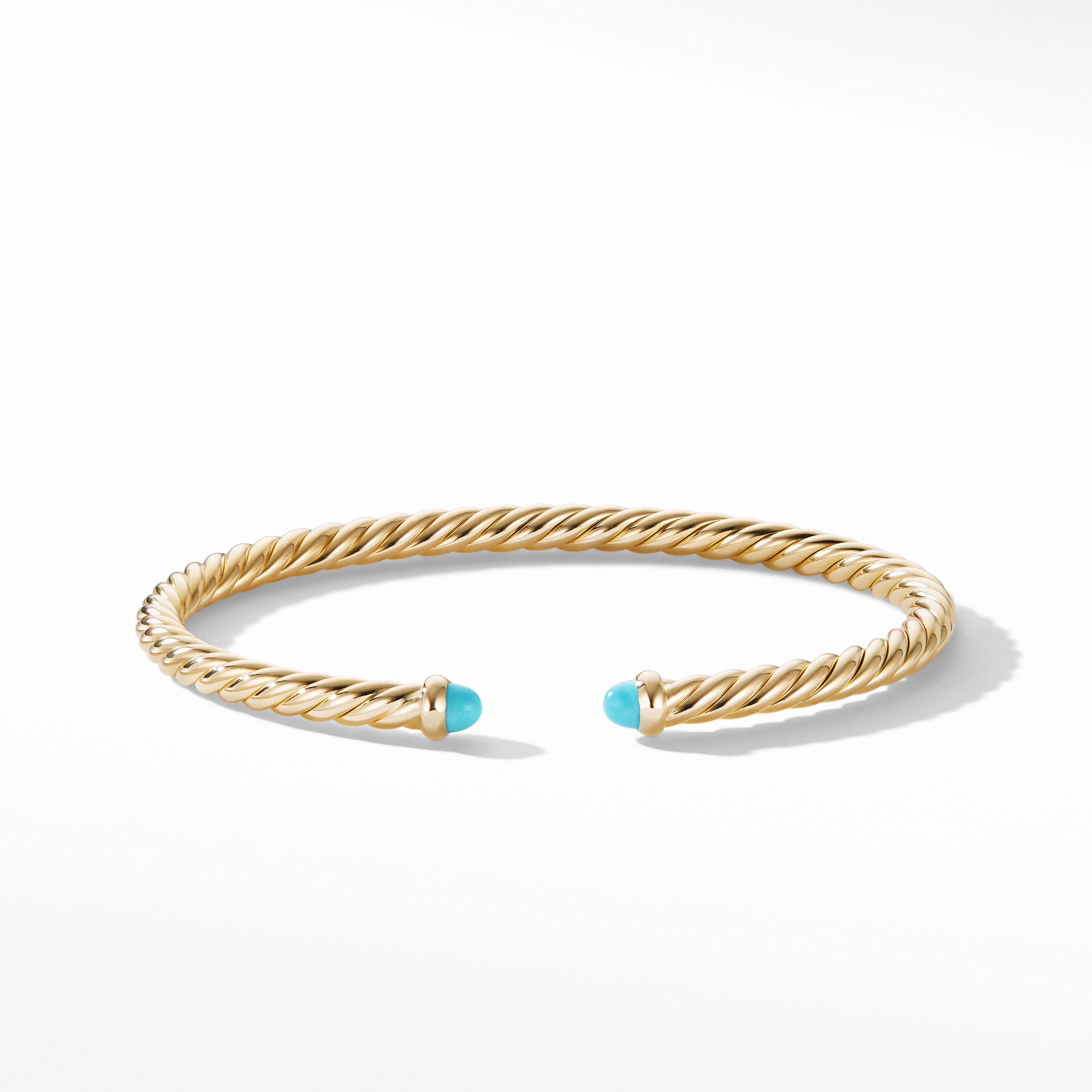Cablespira® Bracelet in 18K Yellow Gold with Turquoise | David Yurman