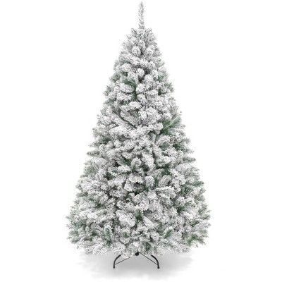 Best Choice Products 6ft Premium Holiday Christmas Pine Tree w/ Snow Flocked Branches, Foldable M... | Target