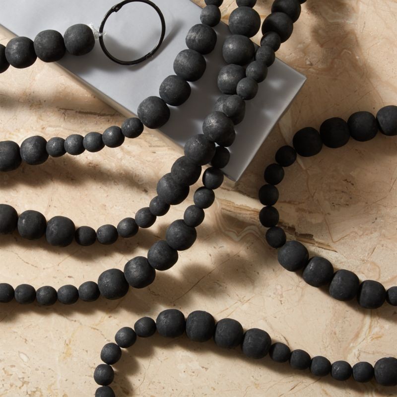 Black Wood Garland + Reviews | CB2 | CB2