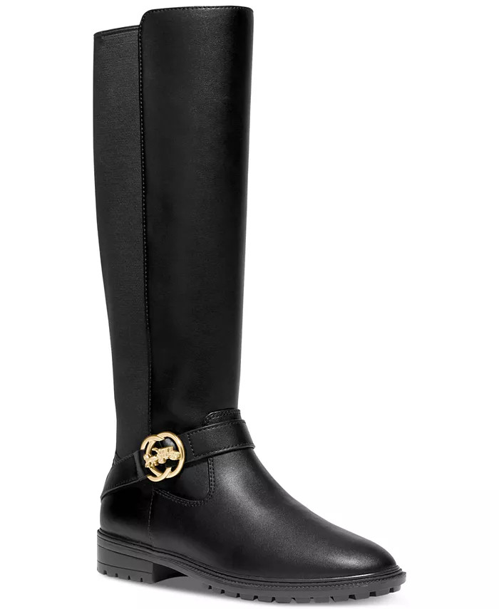 Women's Farrah Logo Buckle Tall Riding Boots | Macys (US)