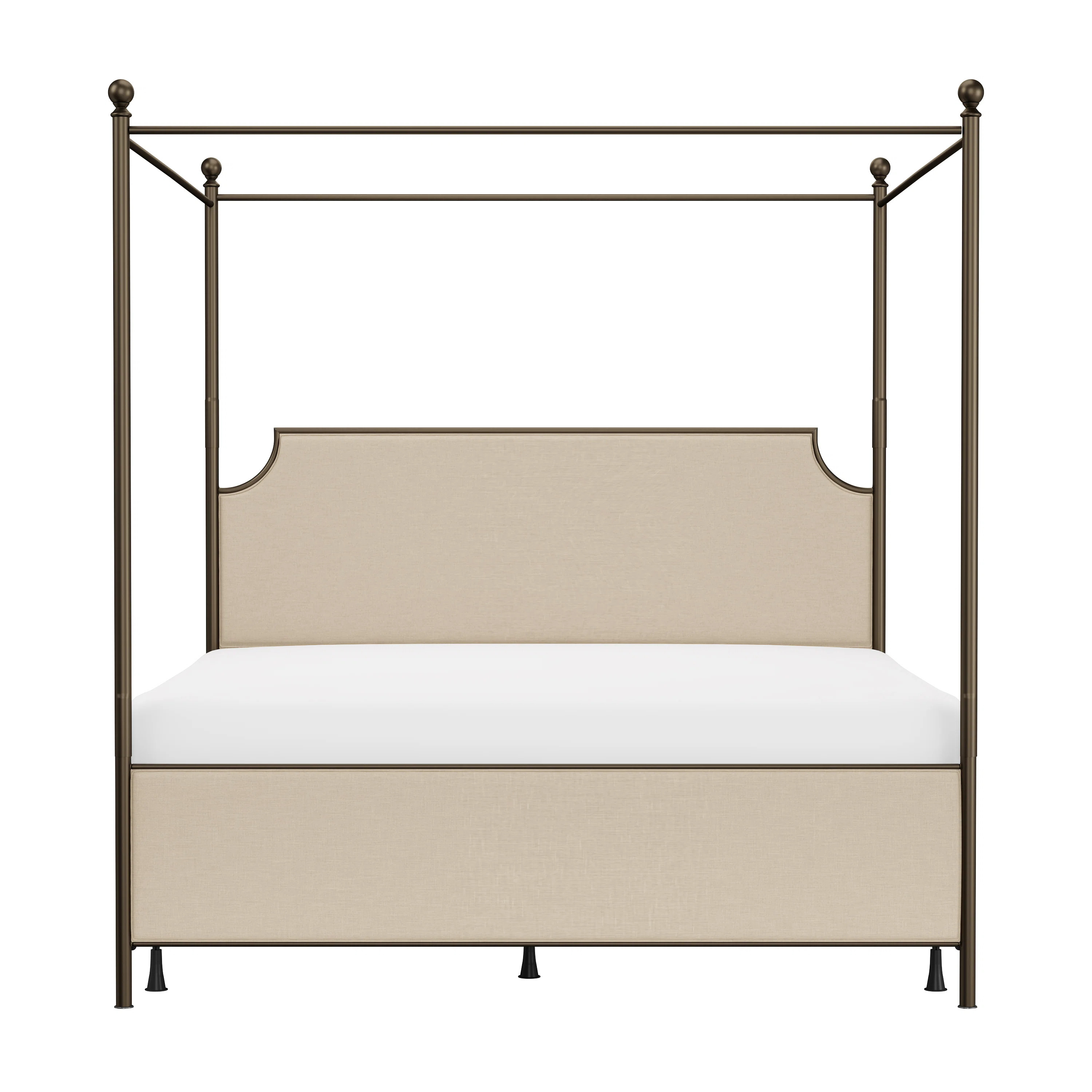 Nordland Upholstered Low Profile Canopy Bed | Wayfair North America