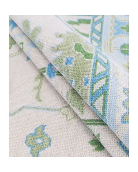 Beautiful blue and green oushak rug 

#LTKhome