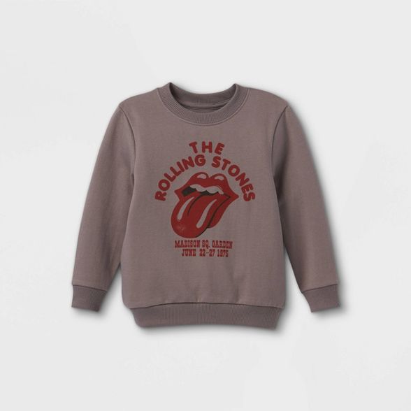 Toddler Boys' Rolling Stones Fleece Pullover - Gray | Target