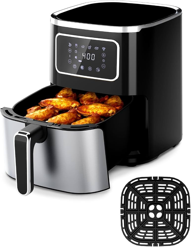 Air Fryer Oven 5.28 Qt, 6-in-1 Digital Display Compact Cooker，Space-saving, Nonstick and Dishwa... | Amazon (US)