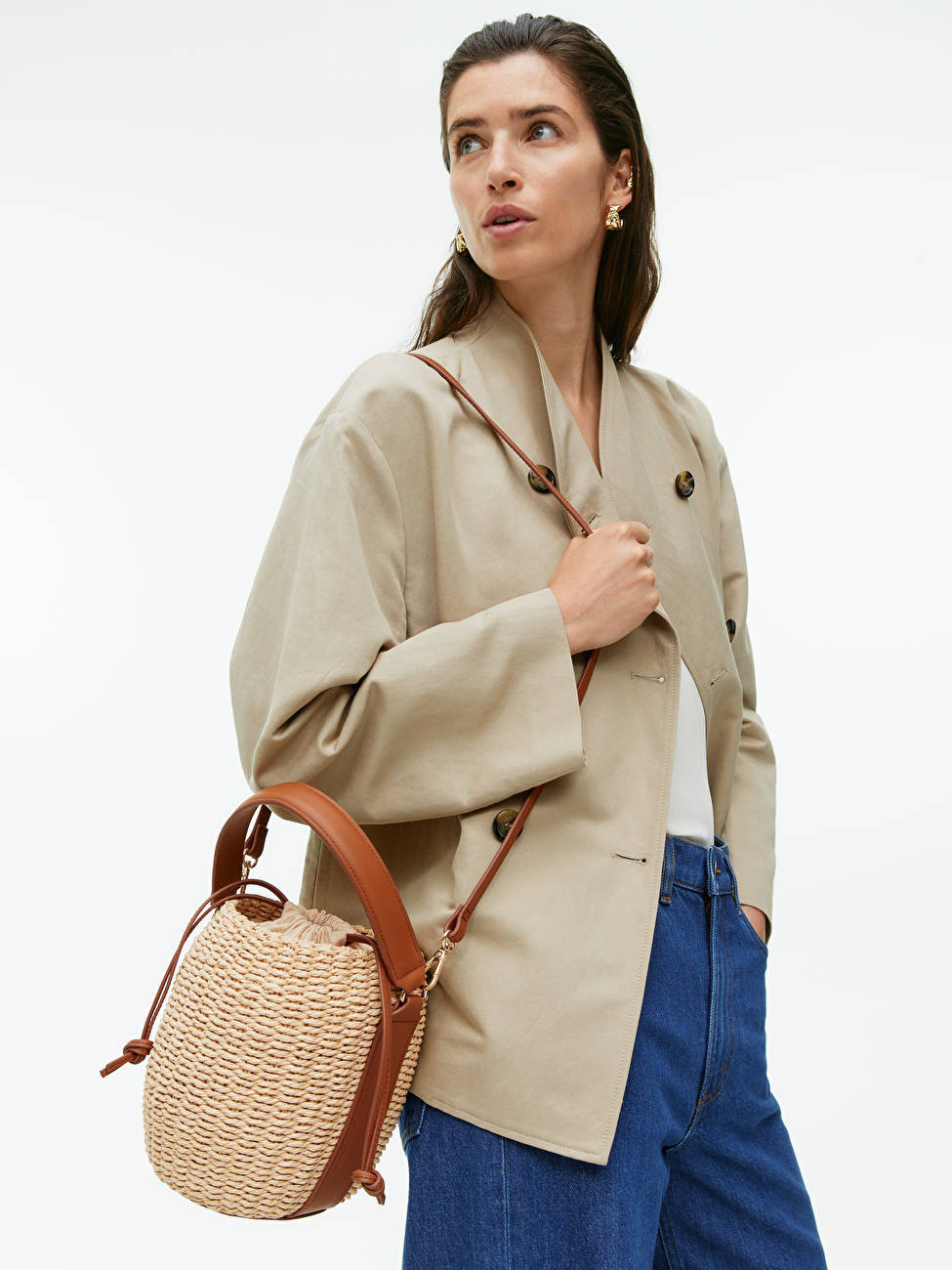 Straw Bucket Bag | ARKET (US&UK)