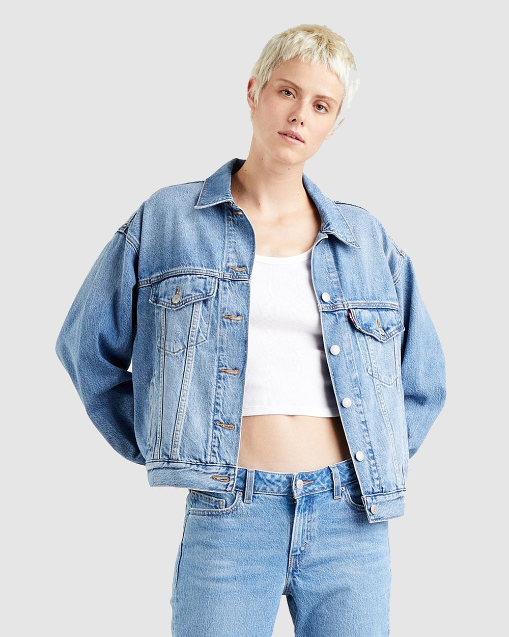 Levi's - '90s Trucker Jacket - Denim jacket (Blue) '90s Trucker Jacket | THE ICONIC (AU & NZ)