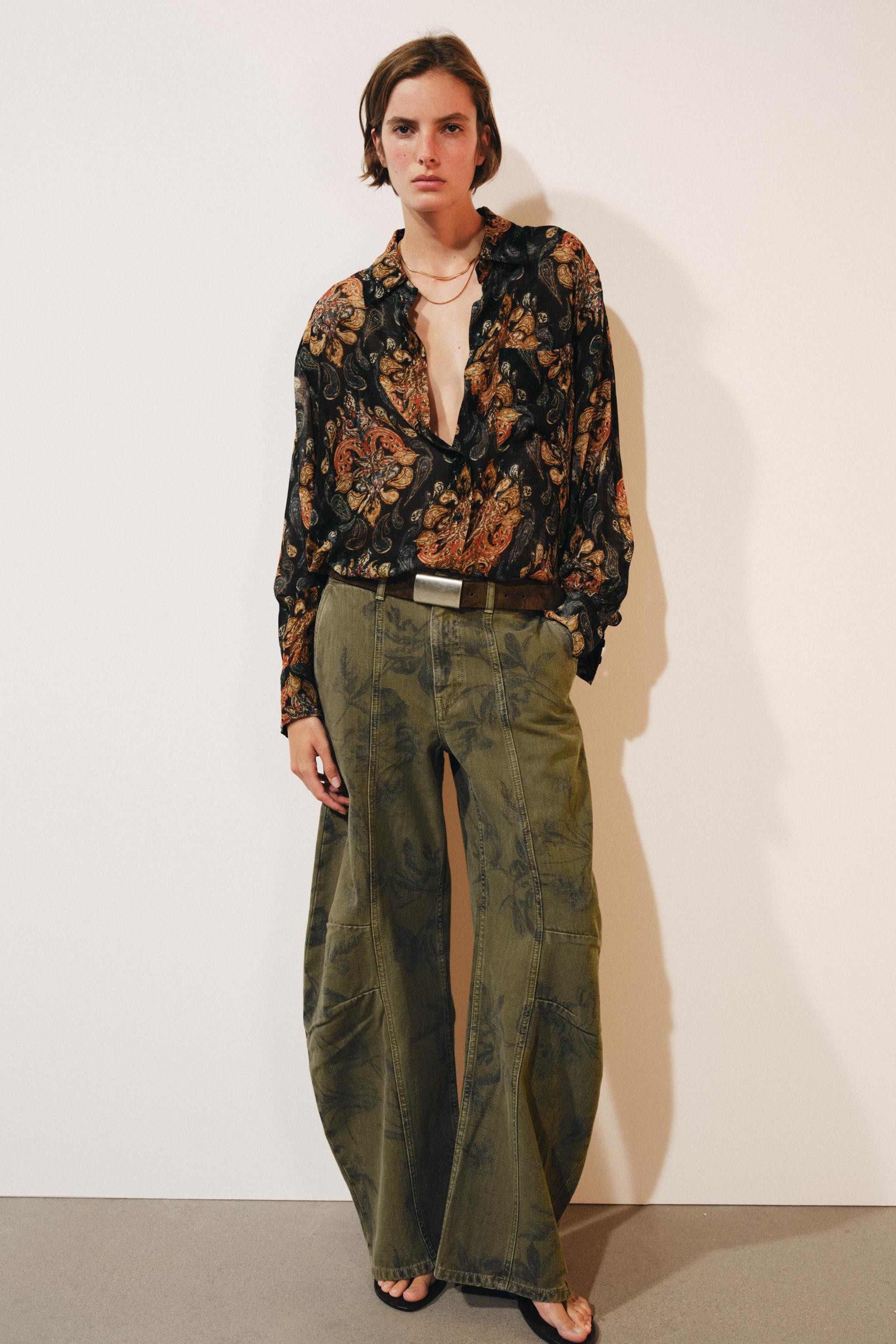 ZW COLLECTION PRINTED SHIRT | Zara US