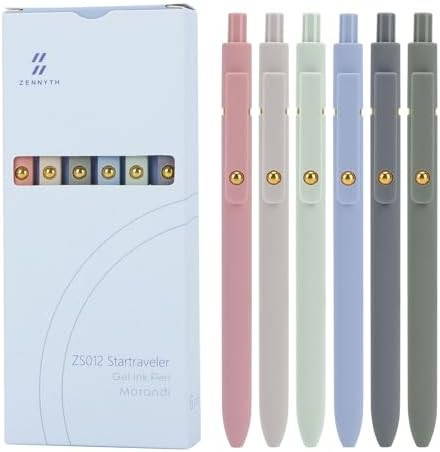 Ddaowanx Gel Pens, 0.5mm Fine Point Quick Dry Blue Ink Pens Retractable, Cute Colorful Barrel Smo... | Amazon (US)