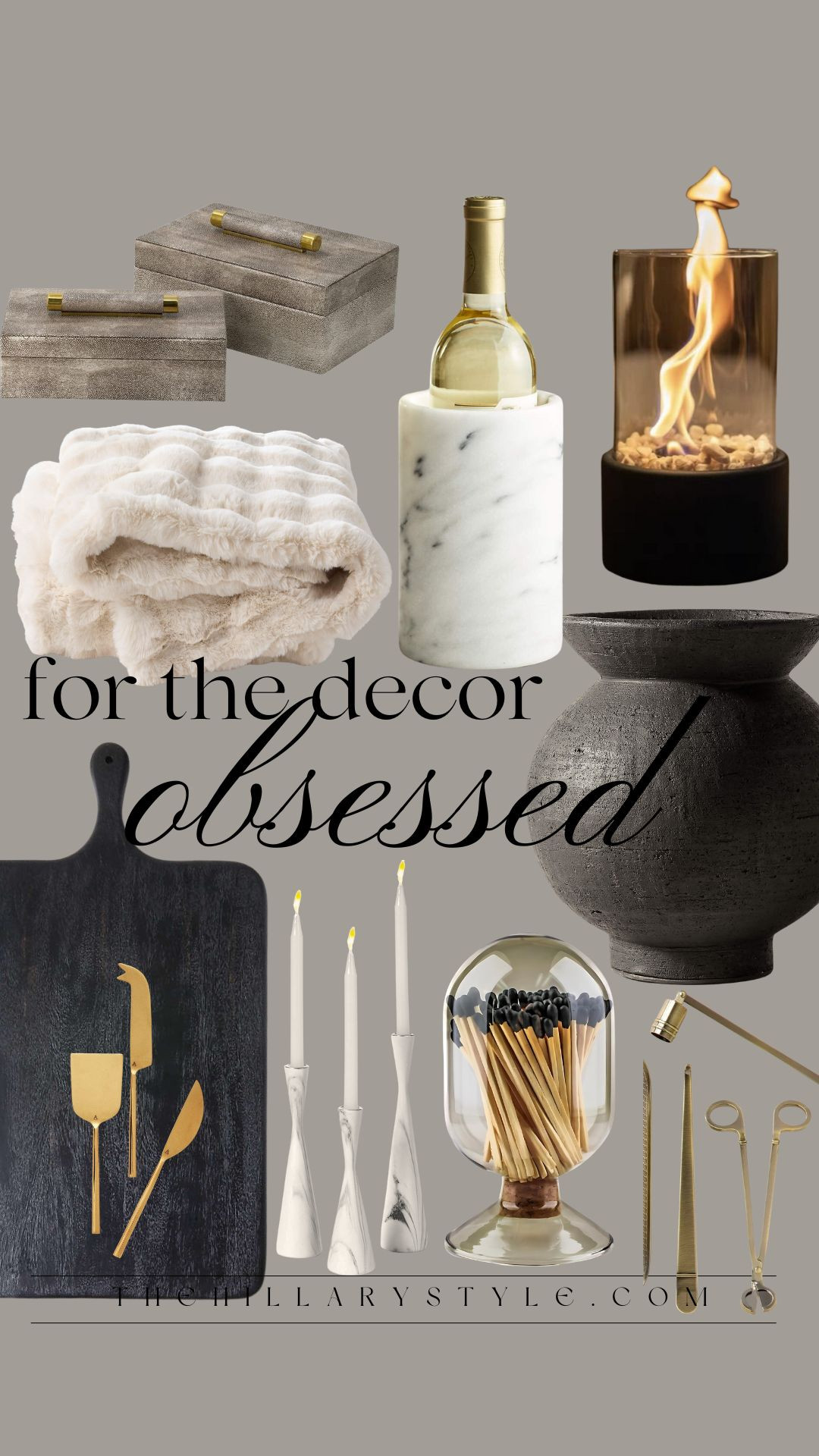 Gift Guide for the Decor Obsessed 

Gift Guide, Amazon Home, Crate & Barrel, Home Decor, Home Finds, Candle sticks, Cheese board, throw blanket, wine bottle chiller, decorative boxes, decorative objects, vase, faux fur throw blanket 

 #LTKGiftGuide #LTKHoliday #LTKHome