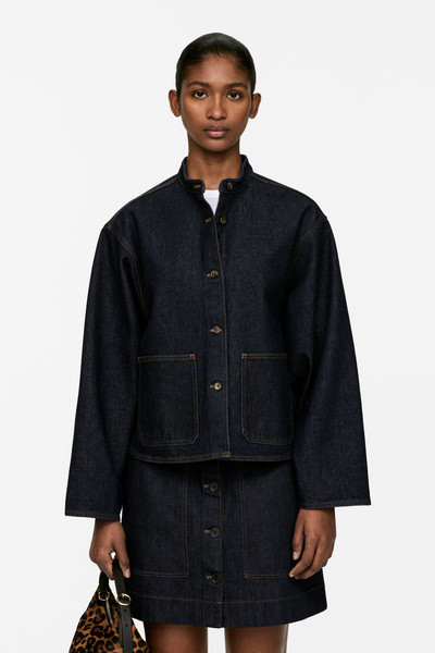 Denim Overshirt – Dark Blue – Women – ARKET GB | Arket UK