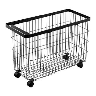 Yamazaki Rolling Wire Basket White | The Container Store