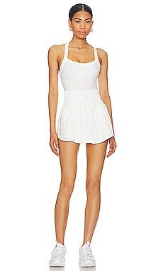 Free People x FP Movement Way Home Skortsie in White from Revolve.com | Revolve Clothing (Global)