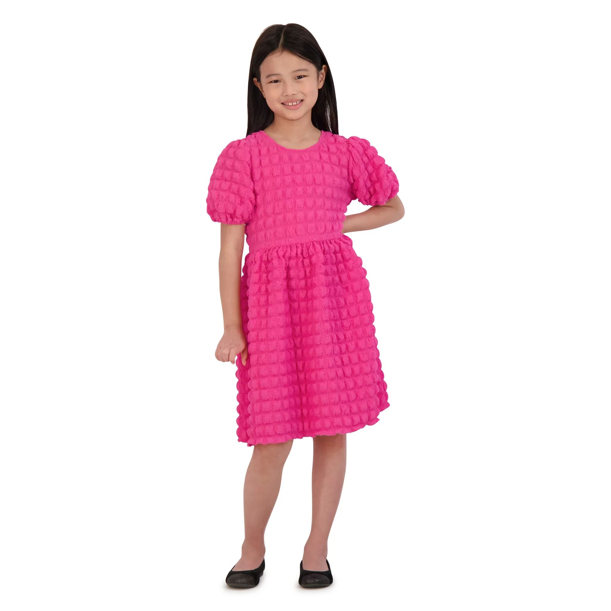 Wonder Nation Girls Popcorn Dress, Sizes 4-16 & Plus | Walmart (US)