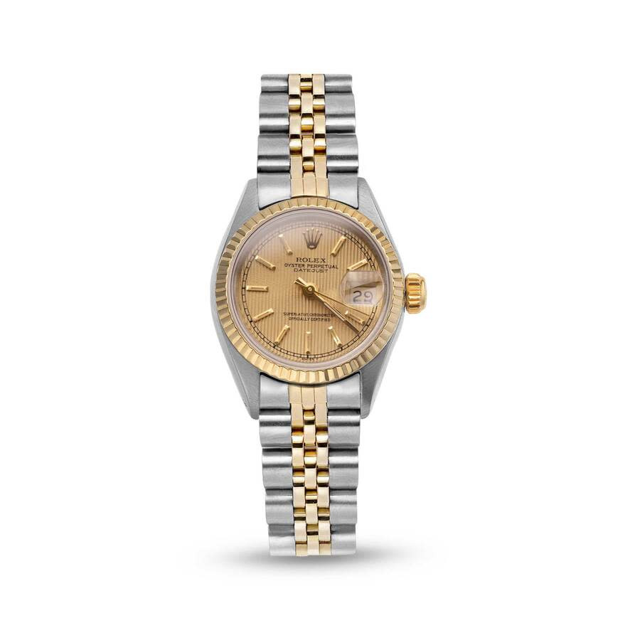 Pre-owned Rolex Datejust Automatic Chronometer Champagne Dial Ladies Watch 69173 CSJ | Jomashop.com & JomaDeals.com