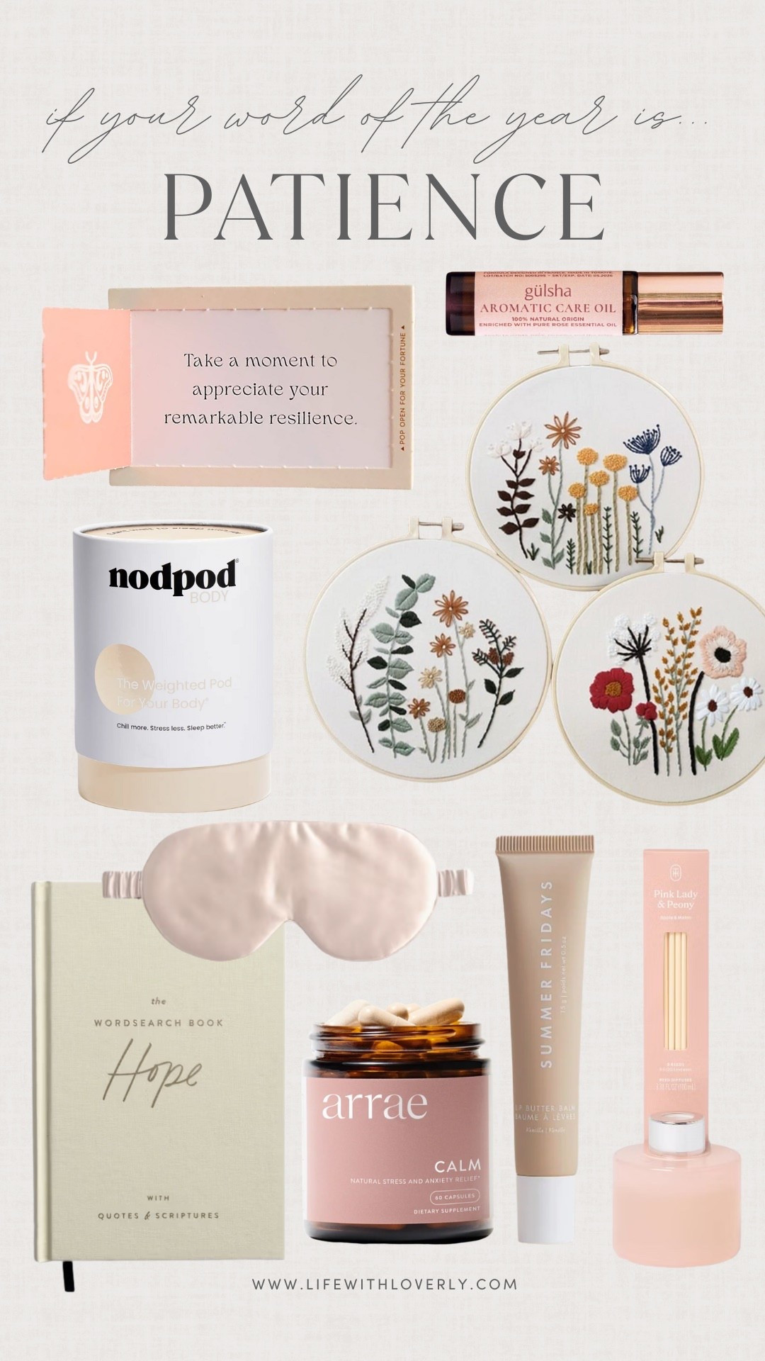 A good reminder to patient with ourselves. The mod NodPod is truly so relaxing! 


Life with Loverly, Loverly grey, sleep finds, beauty, hobbies 

#LTKselfcare #LTKgrwm #LTKdayinmylife