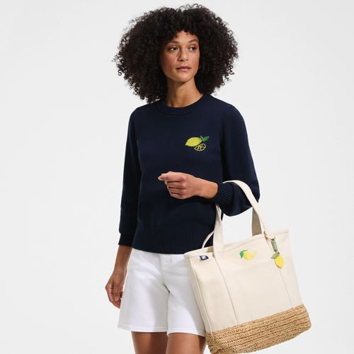 Women's Drifter Embellished Crew Neck Sweater | Lands' End (US)