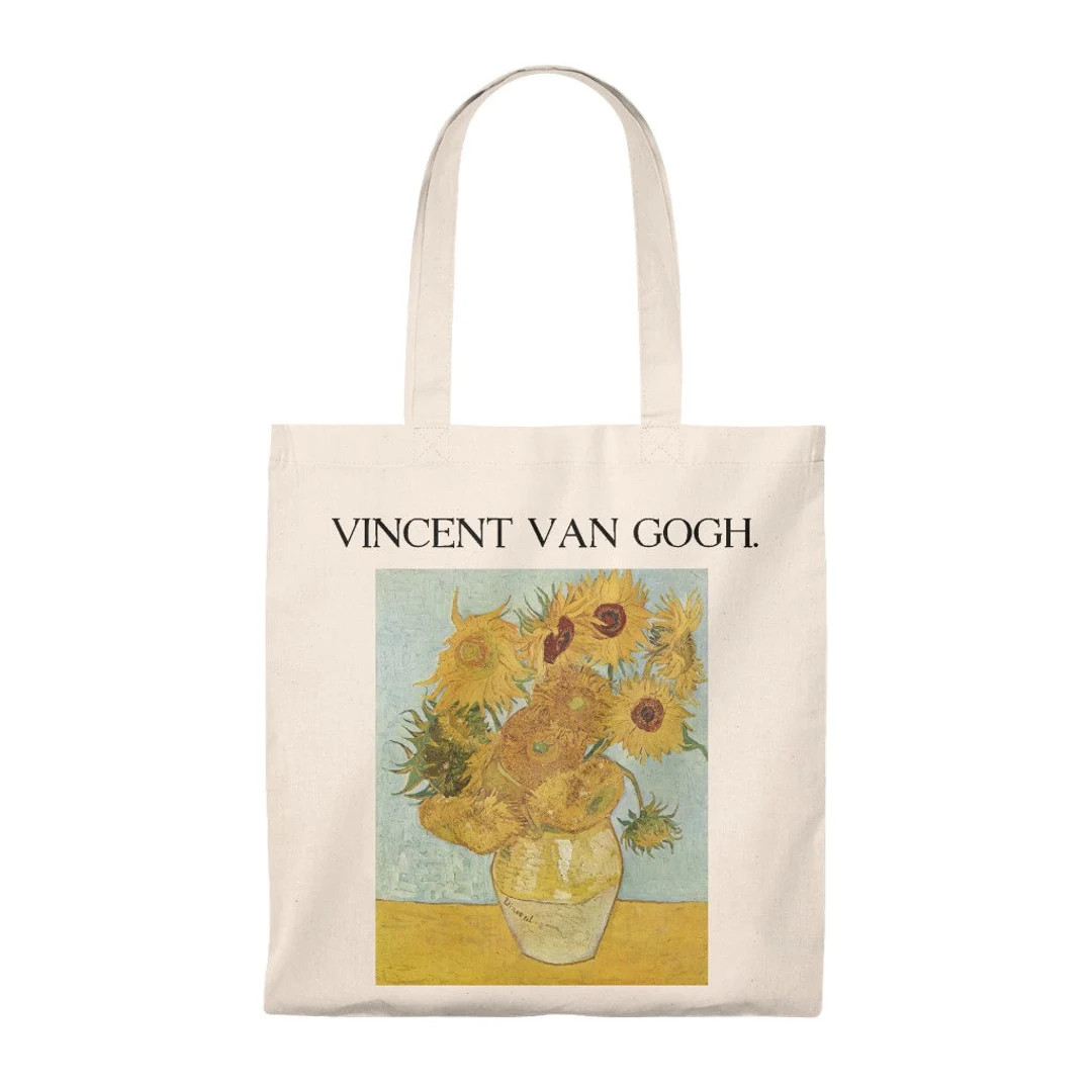 Sunflowers Van Gogh Tote Bag Vintage Art Tote Bag - Etsy | Etsy (US)