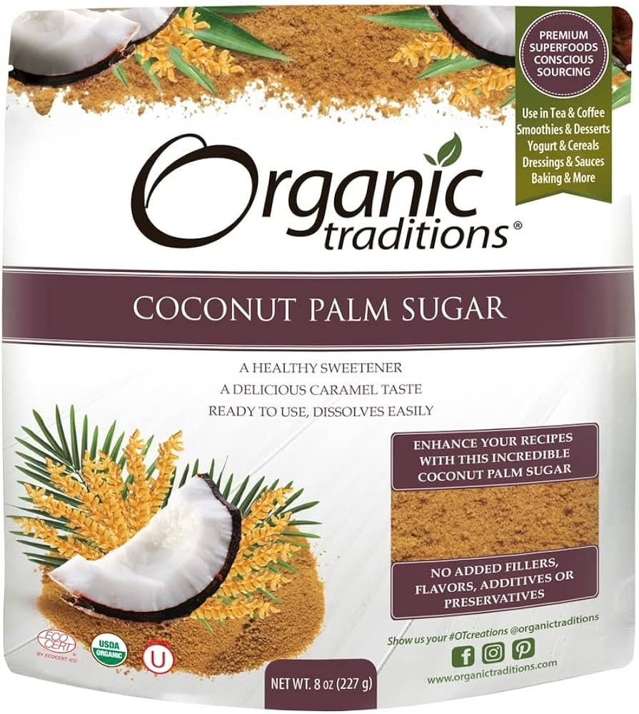 Organic Traditions Coconut Palm Sugar, 454 Grams | Amazon (CA)