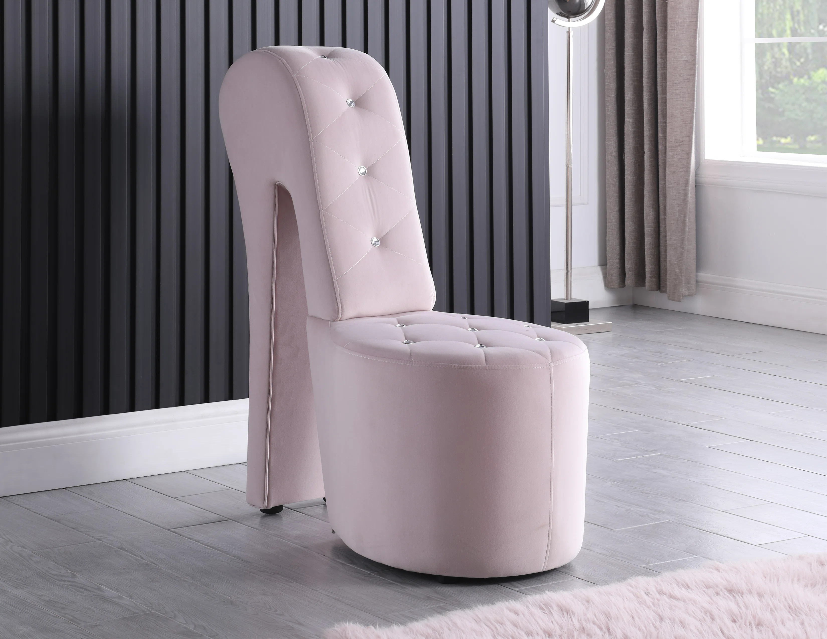 Steller Velvet Shoe Accent Chair | Wayfair North America