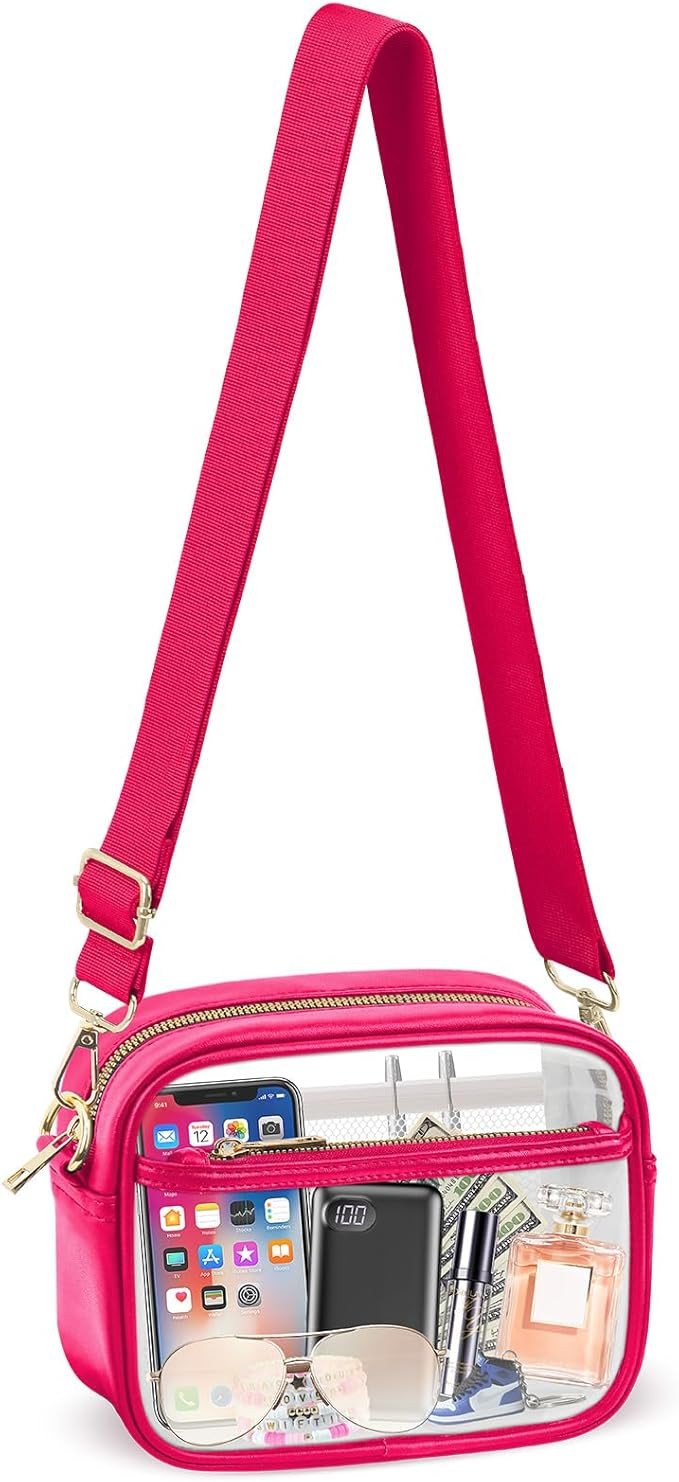 KETIEE Clear Crossbody Bag, Stadium Approved Clear Purse Bag for Concerts Sports Events Festivals | Amazon (US)